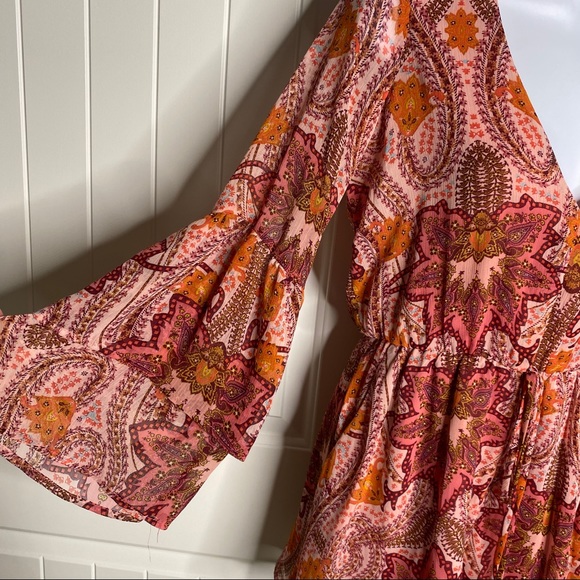 5/$25! GB NWT wanderlust long sleeve boho romper sz small - Picture 3 of 9